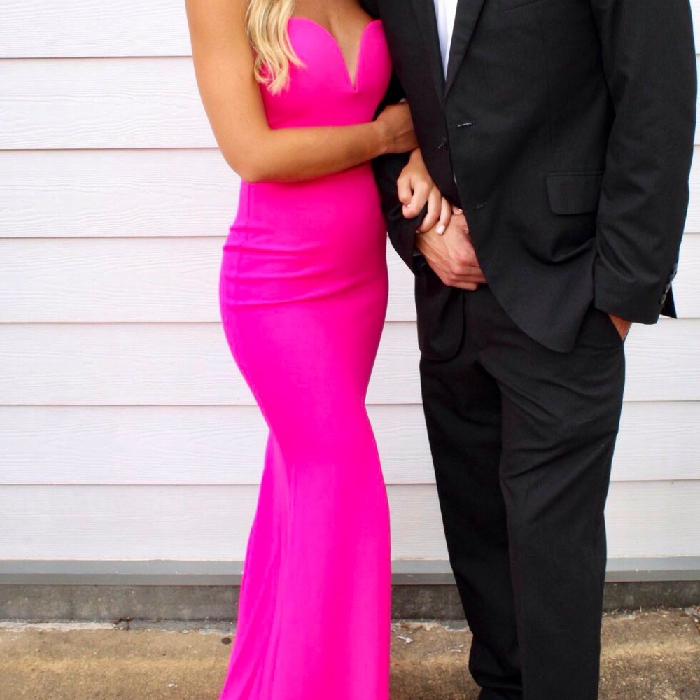 XS Hot Pink Nookie dress from Revolve